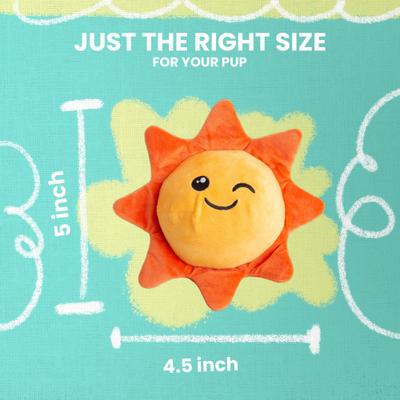 Show full view: Snugarooz Sweet Sunshine 2 in 1 Squeaky Dog Plush Toy slide 6 of 7