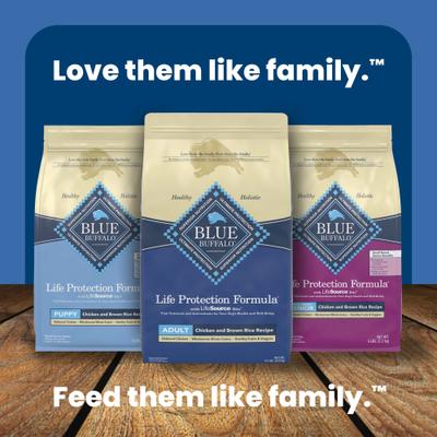 Show full view: Blue Buffalo Life Protection Formula Adult Chicken & Brown Rice Recipe Dry Dog Food, 30-lb bag slide 10 of 12