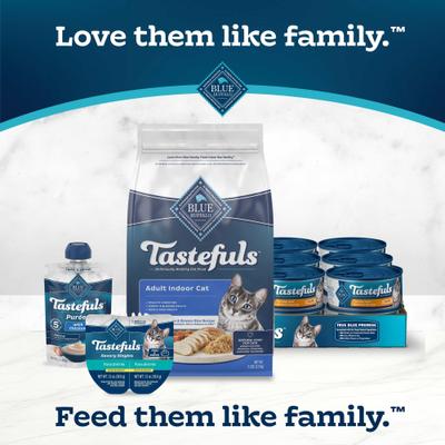 Show full view: Blue Buffalo Tastefuls Chicken & Brown Rice Recipe Adult Indoor Dry Cat Food, 15-lb bag slide 10 of 11