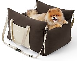 Lesure Waterproof Small Dog Car Booster Seat, Standard, Brown
