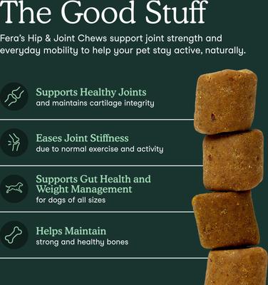 Show full view: Fera Pets Hip & Joint Soft Chew Supplement for Dog, 90 count slide 3 of 11
