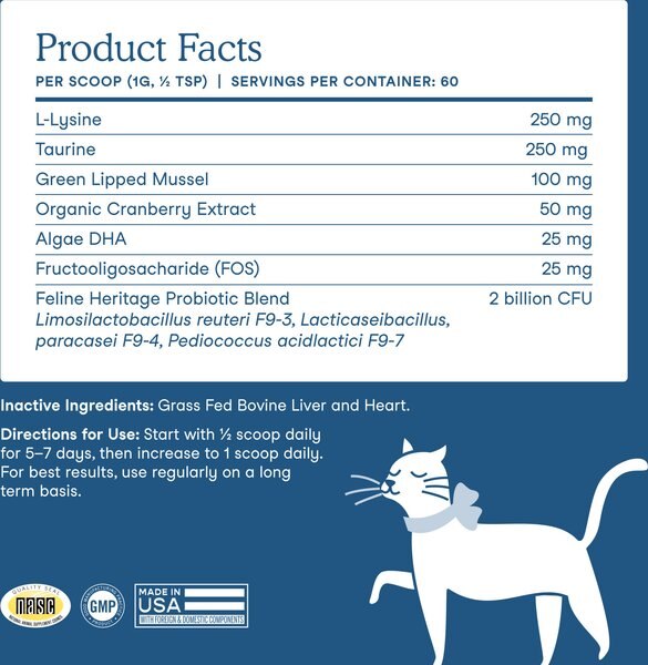 Fera Pets Wellness Blend Powdered Supplement for Cats
