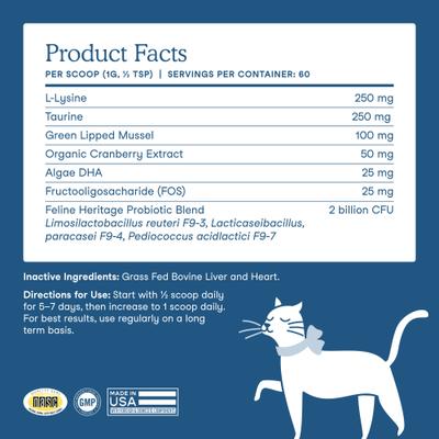 Show full view: Fera Pets Wellness Blend Powdered Supplement for Cats, 2.1-oz jar slide 6 of 9