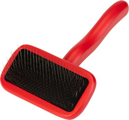 Show full view: Chris Christensen KARBEN Dog, Cat, Horse & Small Pet Pin Slicker Brush, Red, Small slide 2 of 5