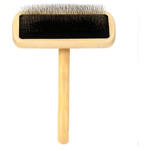 Chris Christensen KARBEN Dog, Cat, Horse & Small Pet Pin Slicker Brush, Natural Wood, Medium