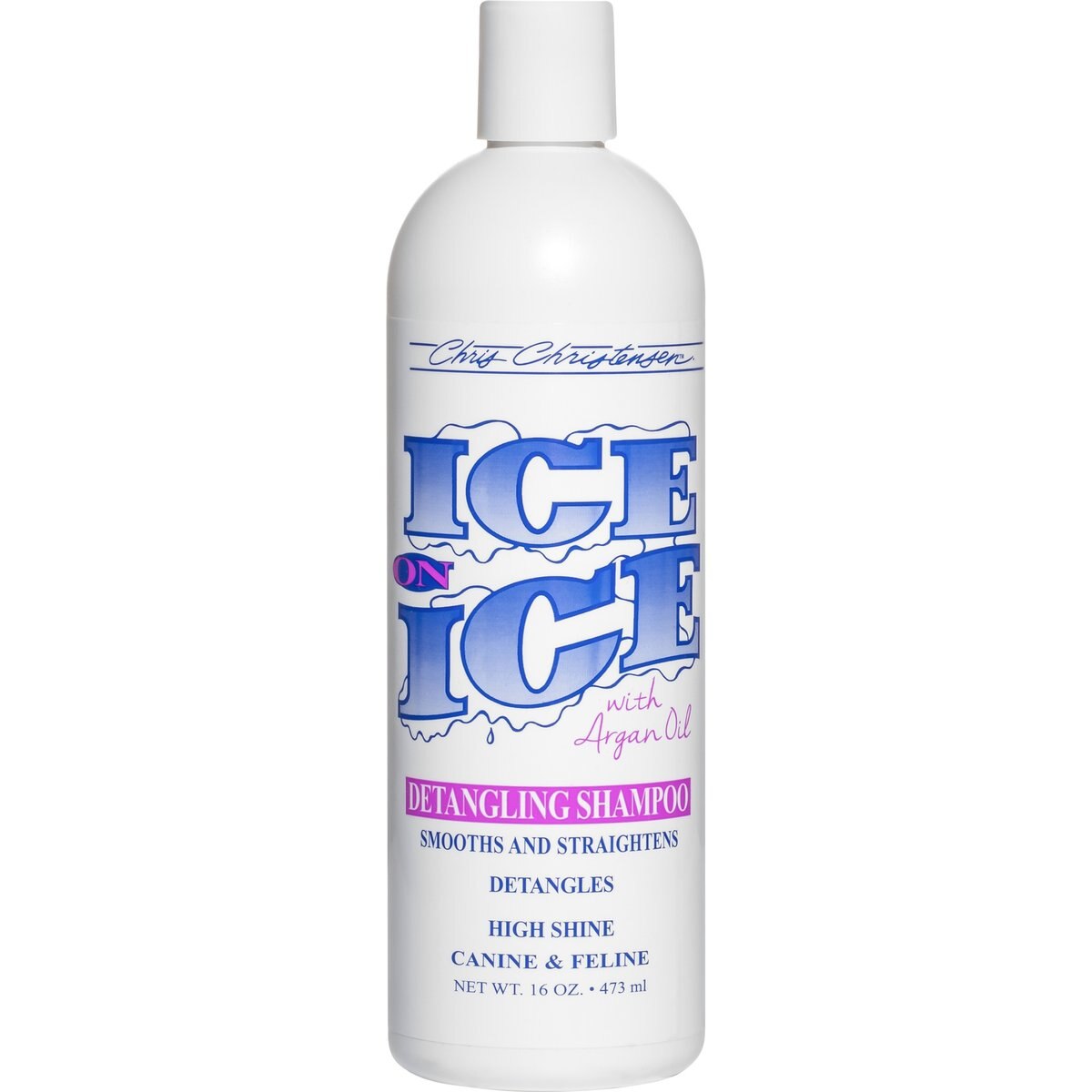 Chris Christensen Ice on Ice Dog, Cat & Horse Detangling Shampoo, 16-fl oz bottle