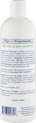 Show full view: Chris Christensen Spectrum Ten Dog, Cat & Horse Shampoo, 16-fl oz bottle slide 5 of 5