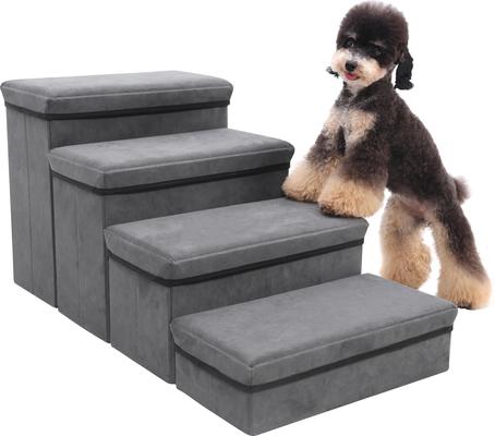Show full view: RYPetmia Pawstep Foldable Dog & Cat Stairs, Dark Gray slide 3 of 9