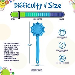 SodaPup Flower Lick Stick Dog Toy, Blue slide 2 of 6