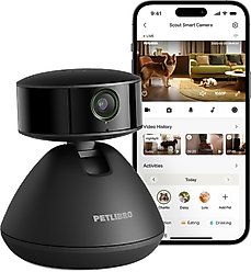 Petlibro Scout Smart Pet Camera with AI Multi-Pet Recognition, Black