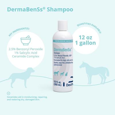 Show full view: DermaBenSs Shampoo for Dogs, Cats & Horses, 12-fl oz bottle slide 3 of 9