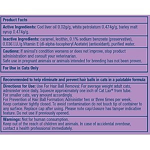 Cat Lax Cat Supplement, 2-oz tube