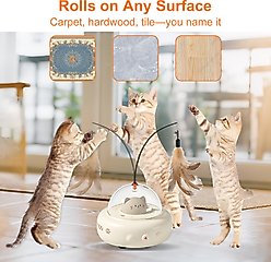 Shele Smart Interactive Feather & Laser Cat Toy slide 2 of 9