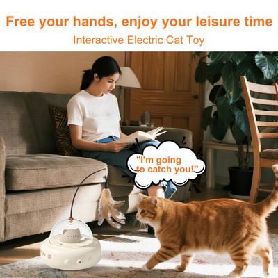 Show full view: Shele Smart Interactive Feather & Laser Cat Toy slide 9 of 10