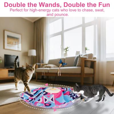Show full view: Shele Smart Interactive Dual Teasing Rods Cat Toy slide 6 of 11