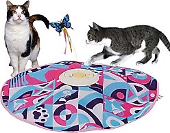 Shele Smart Interactive Dual Teasing Rods Cat Toy