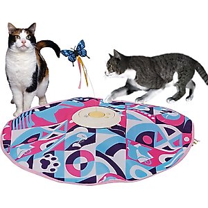 Shele Smart Interactive Dual Teasing Rods Cat Toy