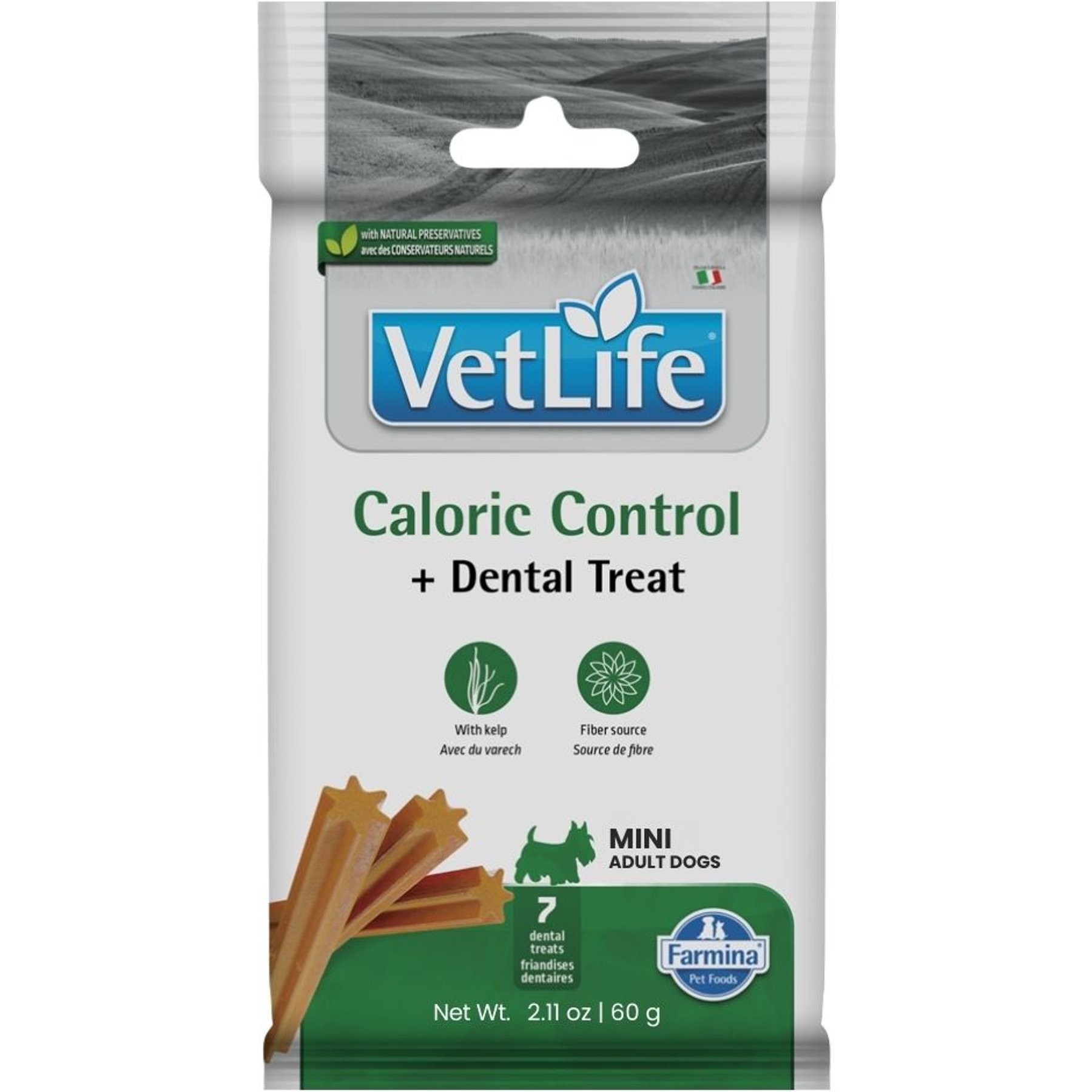Farmina Vet Life Caloric Control Adult Mini Dog Treats, 2.1-oz bag