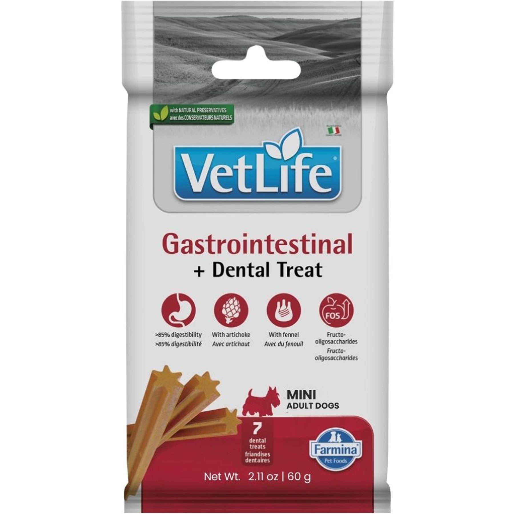 Farmina Vet Life Gastrointestinal Mini Dog Treats, 2.1-oz bag