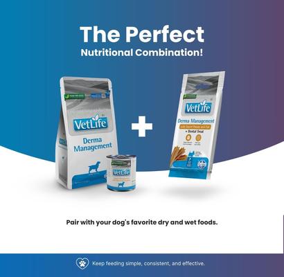 Show full view: Farmina Vet Life Derma Management with Sweet Potato & Fish Adult Mini Dog Treats, 2.1-oz bag slide 7 of 8