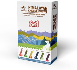Pawfect Himalayan Cheese Bars Variety Pack Dog Chews, Medium, 6 count