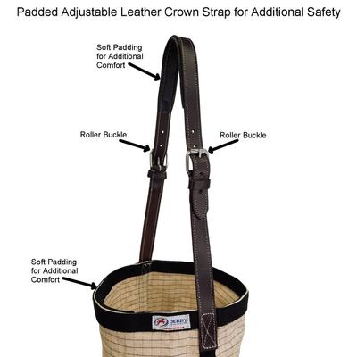 Show full view: Derby Originals Leather Vented Canvas Horse Feed Bag, Royal Blue, Full slide 4 of 5