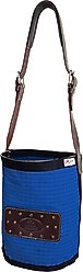 Derby Originals Leather Vented Canvas Horse Feed Bag, Royal Blue, Full
