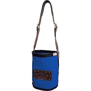 Derby Originals Leather Vented Canvas Horse Feed Bag, Royal Blue, Full