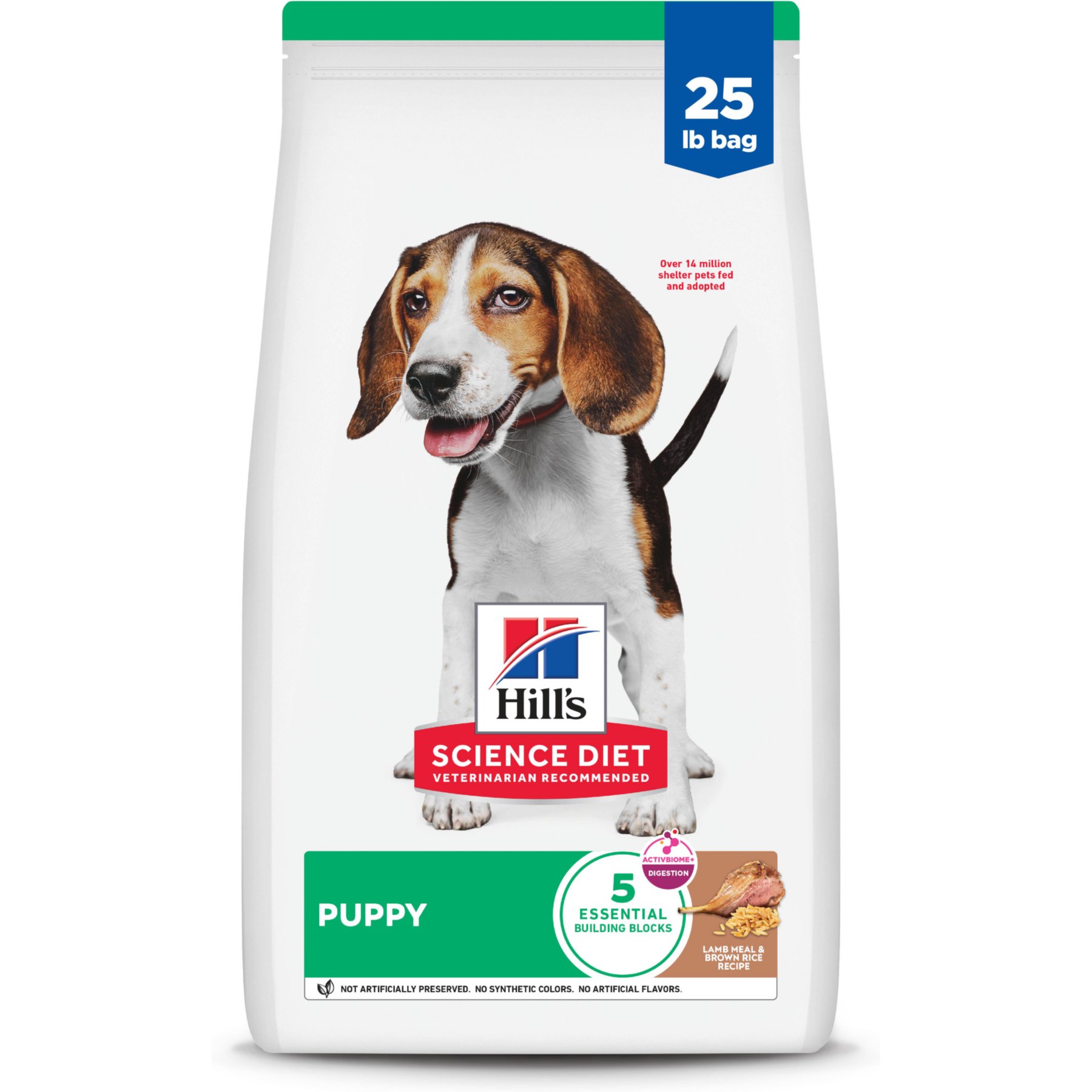 Hill's Science Diet Puppy Lamb Meal & Brown Rice Recipe Dry Dog Food, 25-lb bag