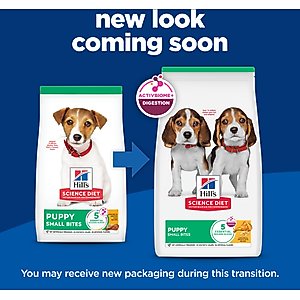 Hill's Science Diet Puppy Small Bites Chicken & Brown Rice Recipe Dry Dog Food, 12.5-lb bag