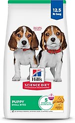 Hill's Science Diet Puppy Small Bites Chicken & Brown Rice Recipe Dry Dog Food, 12.5-lb bag
