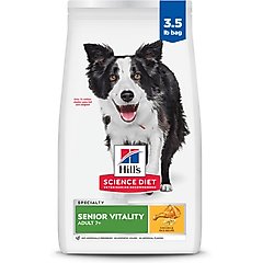 Hill's Science Diet Adult 7+ Senior Vitality Chicken Recipe Dry Dog Food, 3.5-lb bag