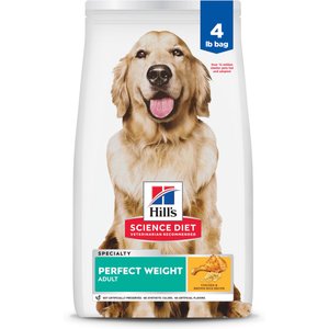Hill's Science Diet Adult Perfect Weight Management Chicken Recipe Dry Dog Food, 4-lb bag
