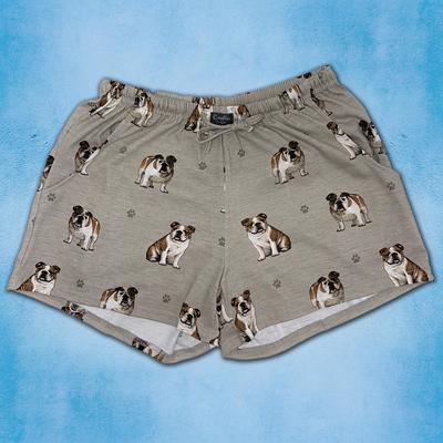Show full view: E&S PETS Bulldog Shorts, Grey, Medium slide 4 of 6
