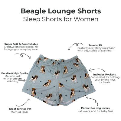 Show full view: E&S PETS Beagle Shorts, Teal, Medium slide 2 of 6