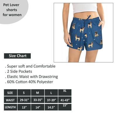 Show full view: E&S PETS German Shepherd Shorts, Blue, Small slide 5 of 6