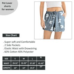 E&S PETS Bichon Frise Shorts, Grey, Medium slide 2 of 6