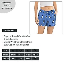 E&S PETS Border Collie Shorts, Blue, X-Large slide 2 of 6