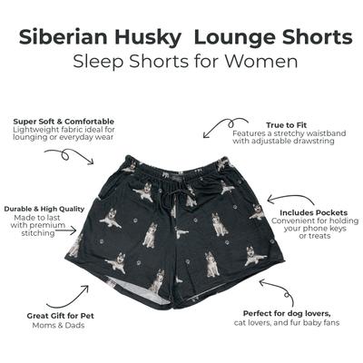 Show full view: E&S PETS Siberian Husky Shorts, Black, X-Large slide 2 of 6