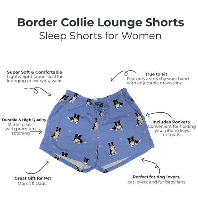 Show full view: E&S PETS Border Collie Shorts, Blue, X-Large slide 2 of 6
