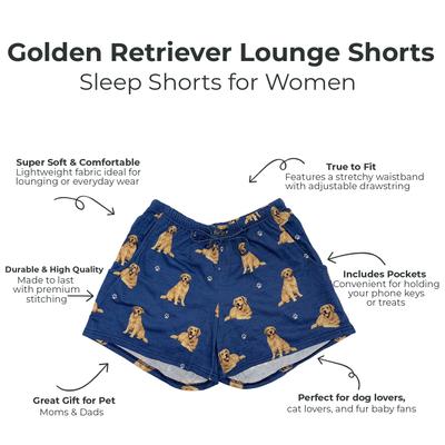 Show full view: E&S PETS Golden Retriever Shorts, Teal, Large slide 2 of 6