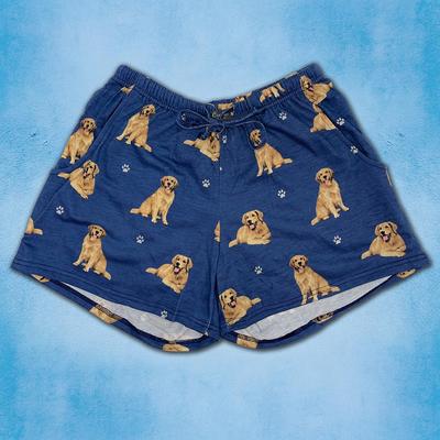 Show full view: E&S PETS Golden Retriever Shorts, Teal, Large slide 4 of 6