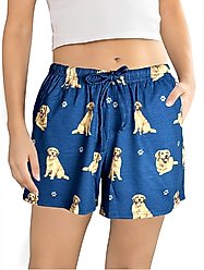 E&S PETS Golden Retriever Shorts, Teal, Small