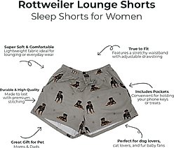 E&S PETS Rottweiler Shorts, Grey, X-Large slide 2 of 6