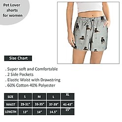 E&S PETS Rottweiler Shorts, Grey, Medium slide 2 of 6