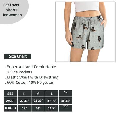 Show full view: E&S PETS Rottweiler Shorts, Grey, Medium slide 5 of 6