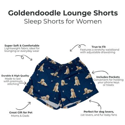 Show full view: E&S PETS Goldendoodle Shorts, Blue, Small slide 2 of 6