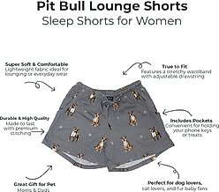 E&S PETS Pit Bull Shorts, Grey, Medium slide 2 of 6