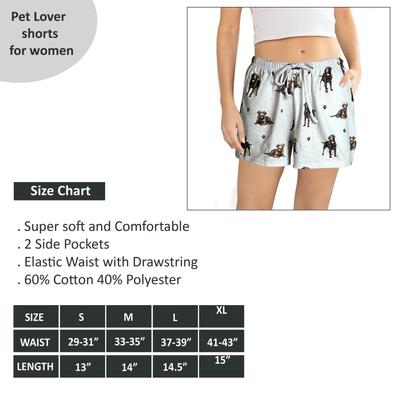 Show full view: E&S PETS Chocolate Labrador Shorts, Green, X-Large slide 5 of 6