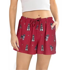 E&S PETS Schnauzer Shorts, Red, Medium